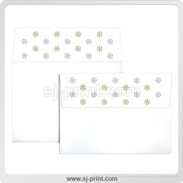 70lb. Snowflakes A7 Colorflaps & Trade Envelopes